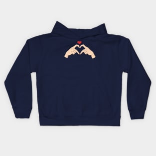 Finger heart Kids Hoodie